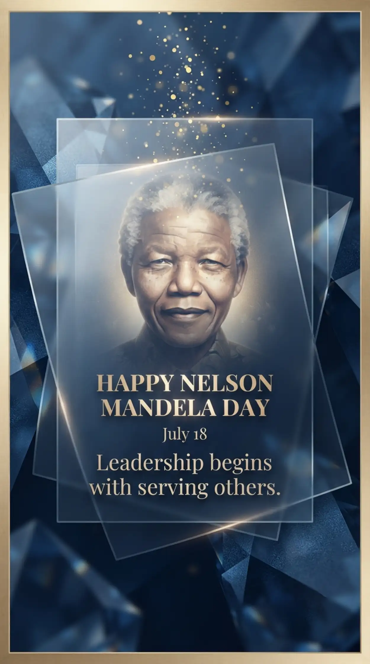 Free Download Nelson Mandela Day Wishes Card Design - High Quality Nelson Mandela Day Wishes Image