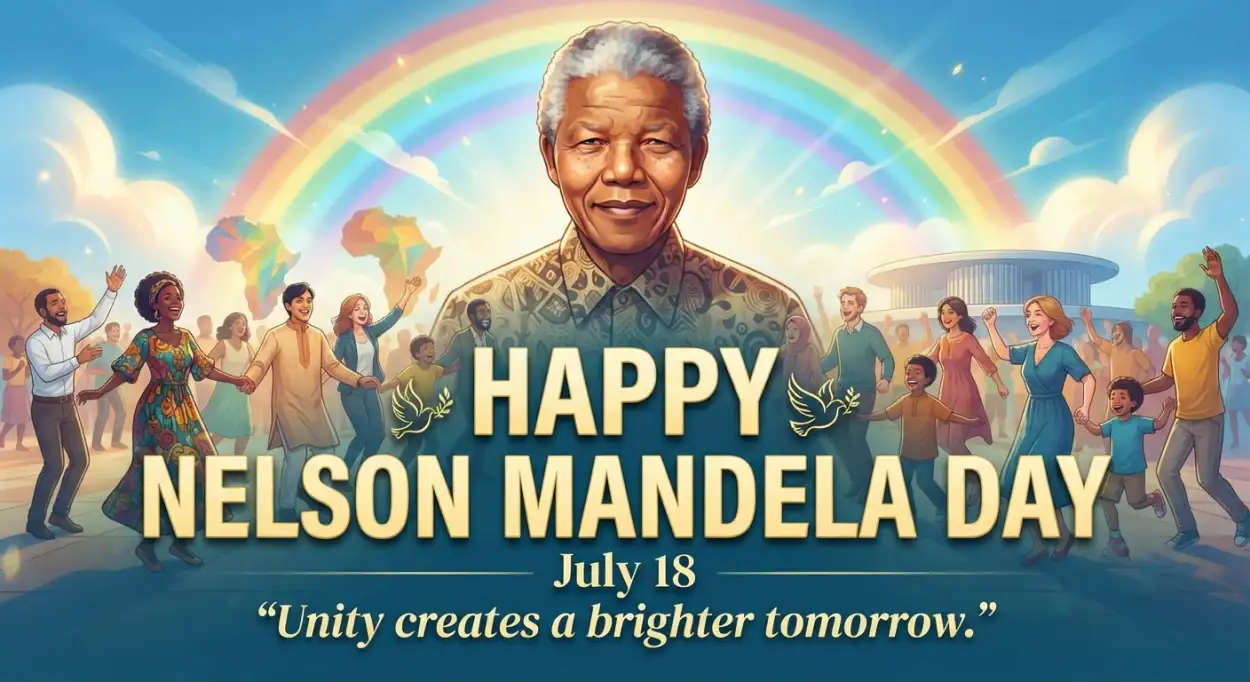 Free Download Nelson Mandela Day Wishes Celebration Graphics - High Quality Nelson Mandela Day Wishes Image
