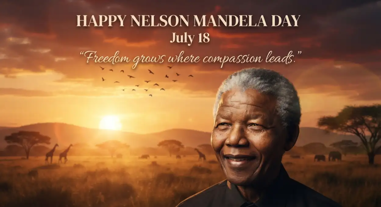 Free Download Nelson Mandela Day Wishes Creative Template - High Quality Nelson Mandela Day Wishes Image