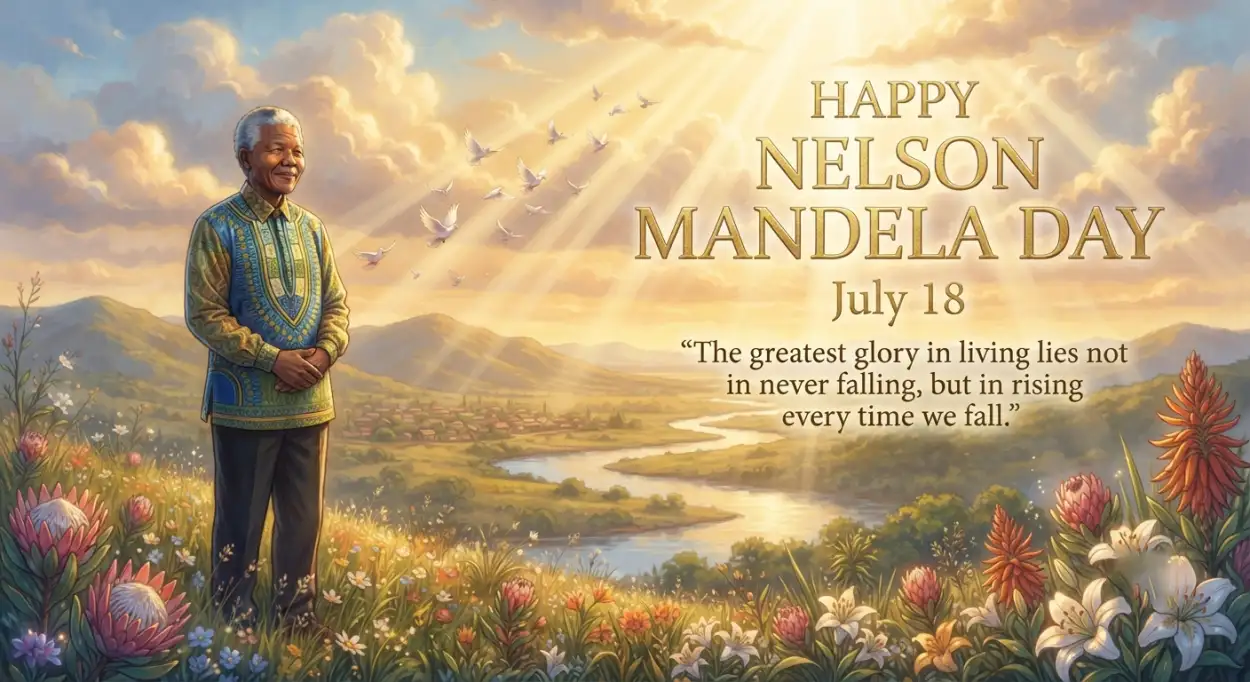 Free Download Nelson Mandela Day Wishes Download Png - High Quality Nelson Mandela Day Wishes Transparent PNG