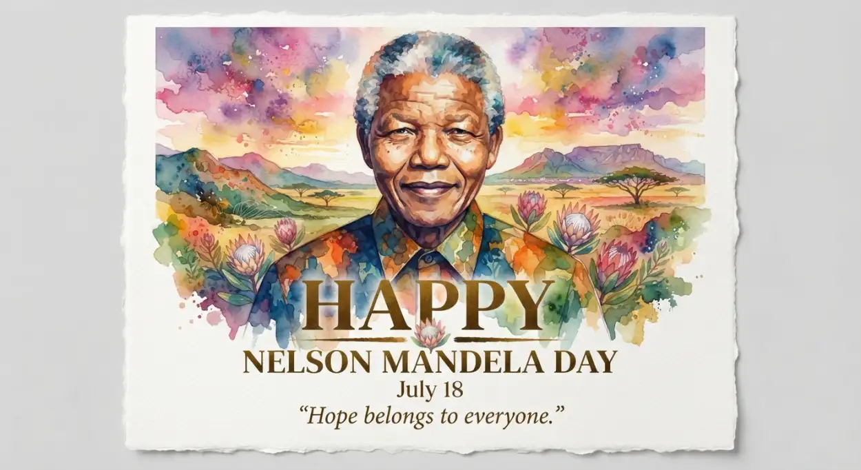 Free Download Nelson Mandela Day Wishes For Hope - High Quality Nelson Mandela Day Wishes Image