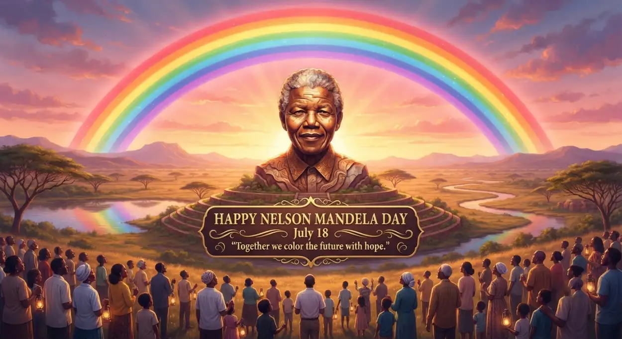 Free Download Nelson Mandela Day Wishes Graphic Design - High Quality Nelson Mandela Day Wishes Image