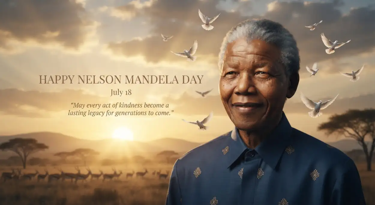 Free Download Nelson Mandela Day Wishes Social Media Post - High Quality Nelson Mandela Day Wishes Image