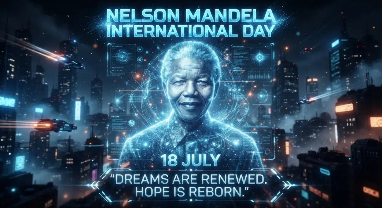 Free Download Nelson Mandela International Day 2026 Poster Design - High Quality Nelson Mandela International Day 2026 Image