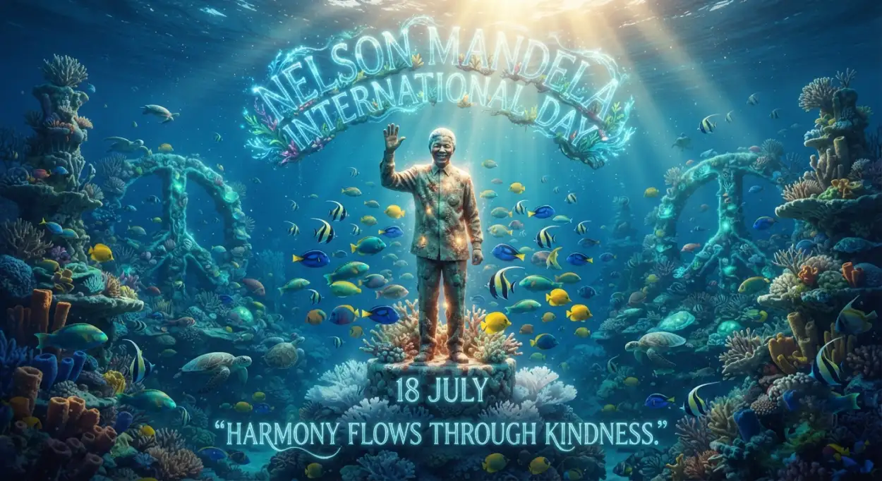 Free Download Nelson Mandela International Day Charity Event Poster - High Quality Nelson Mandela International Day 2026 Image