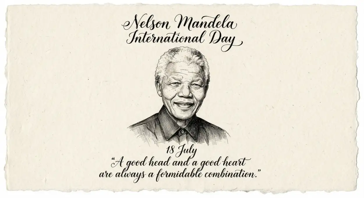 Free Download Nelson Mandela International Day Premium Png Template - High Quality Nelson Mandela International Day 2026 Transparent PNG