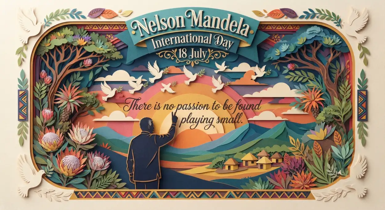 Free Download Nelson Mandela International Day Quote Banner - High Quality Nelson Mandela International Day 2026 Image