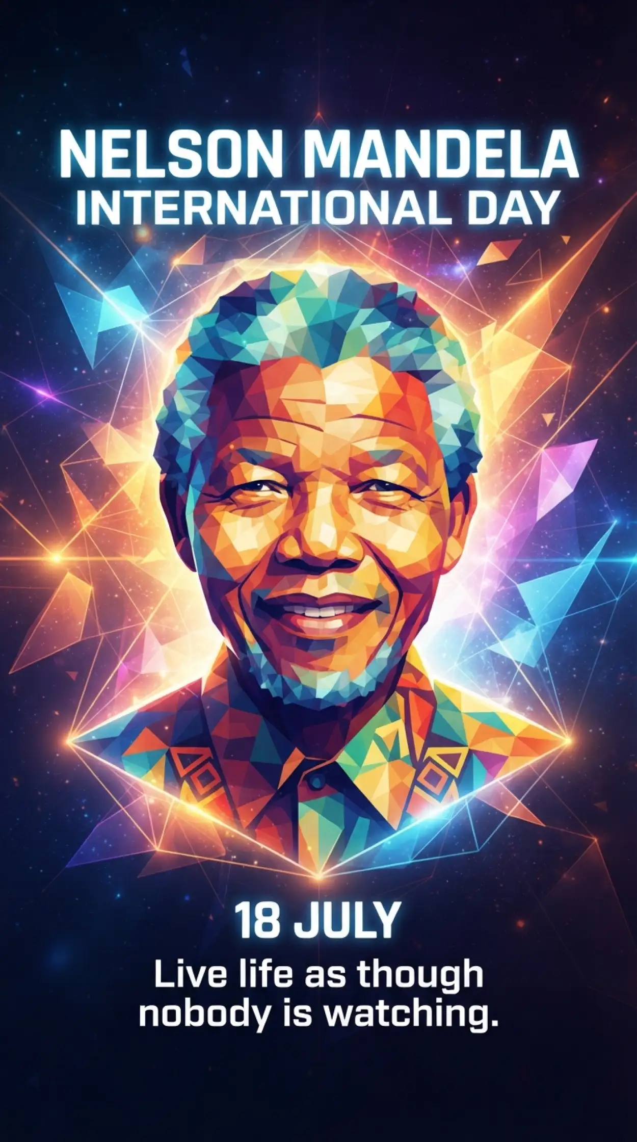 Free Download Nelson Mandela International Day Vector Illustration - High Quality Nelson Mandela International Day 2026 Image