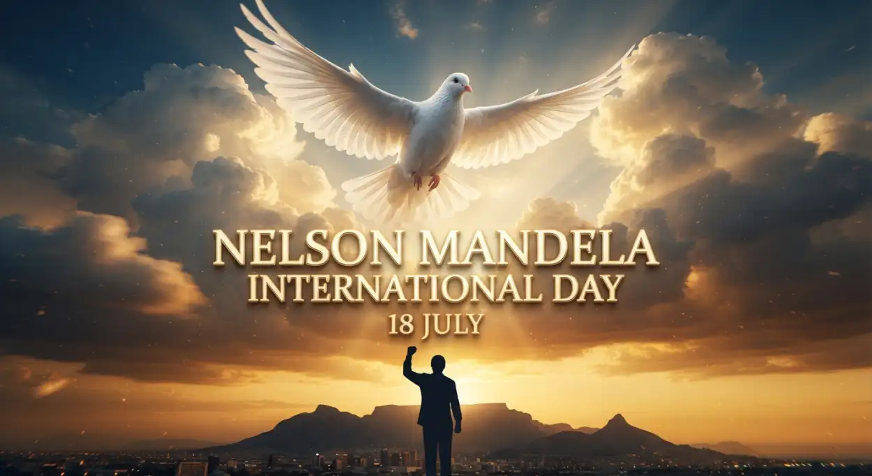 Free Download Nelson Mandela International Day World Peace Poster - High Quality Nelson Mandela International Day 2026 Image