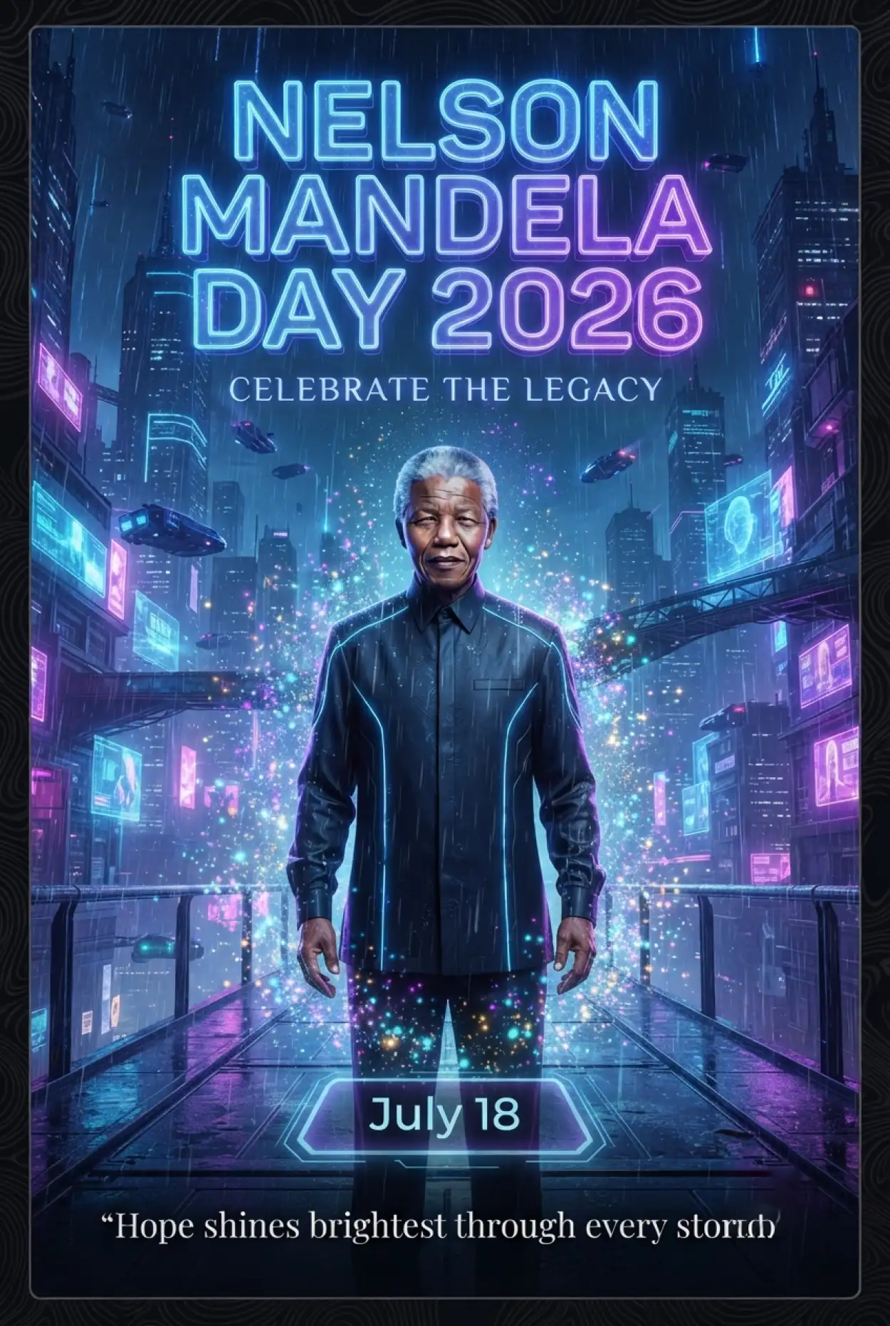 Free Download Nelson Mandela Legacy Poster 2026 - High Quality Nelson Mandela Poster 2026 Image