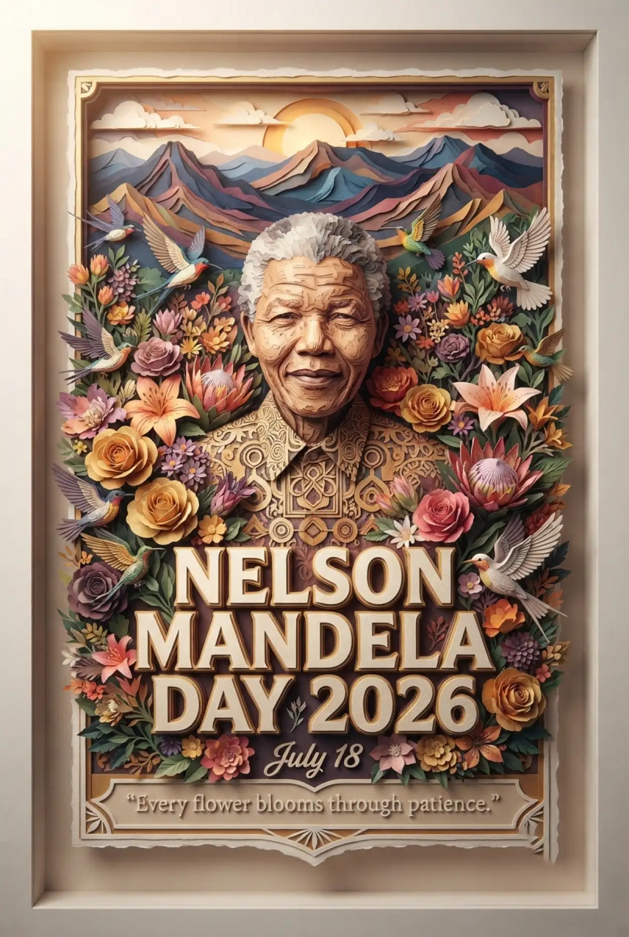 Free Download Nelson Mandela Office Poster 2026 - High Quality Nelson Mandela Poster 2026 Image