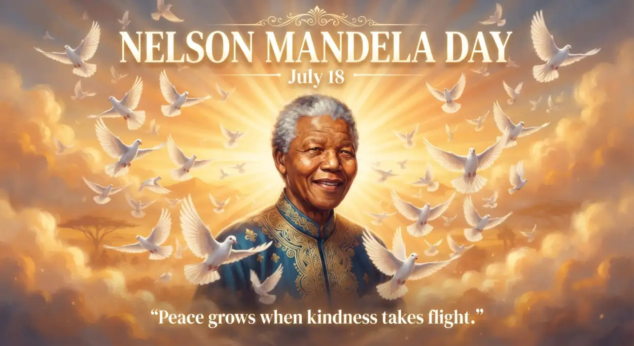 Free Download Nelson Mandela Peace Poster 2026 - High Quality Nelson Mandela Poster 2026 Image