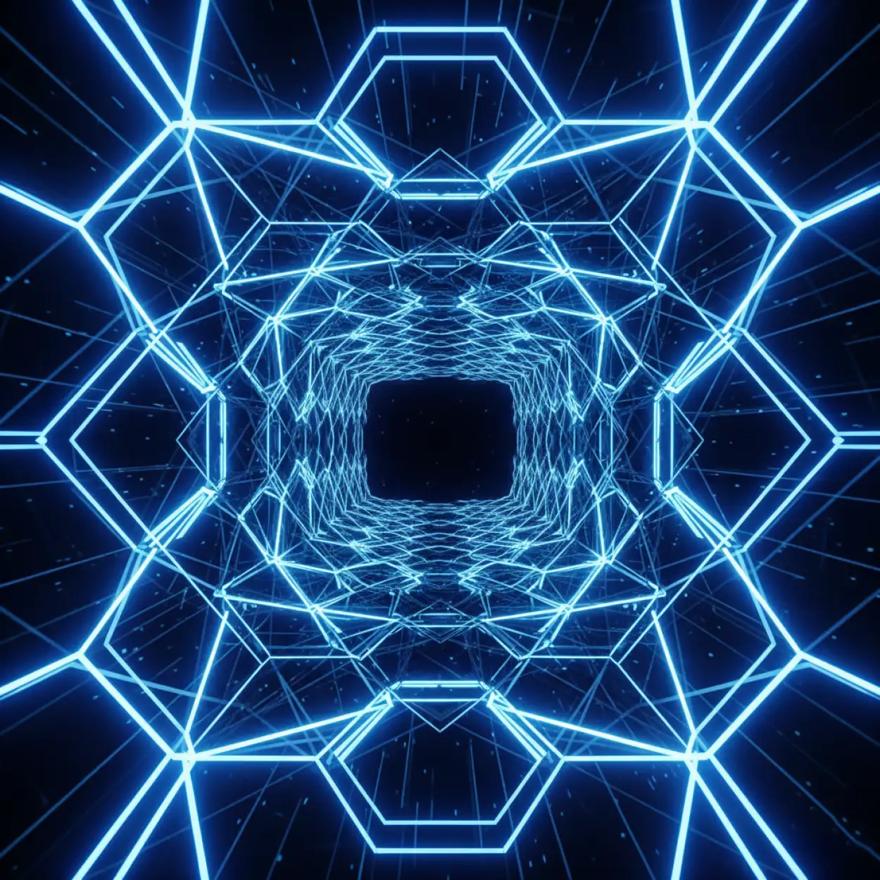 neon blue youtube thumbnail background with glowing lines
