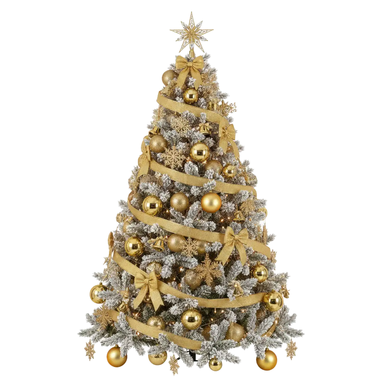 Neon glow Christmas tree PNG