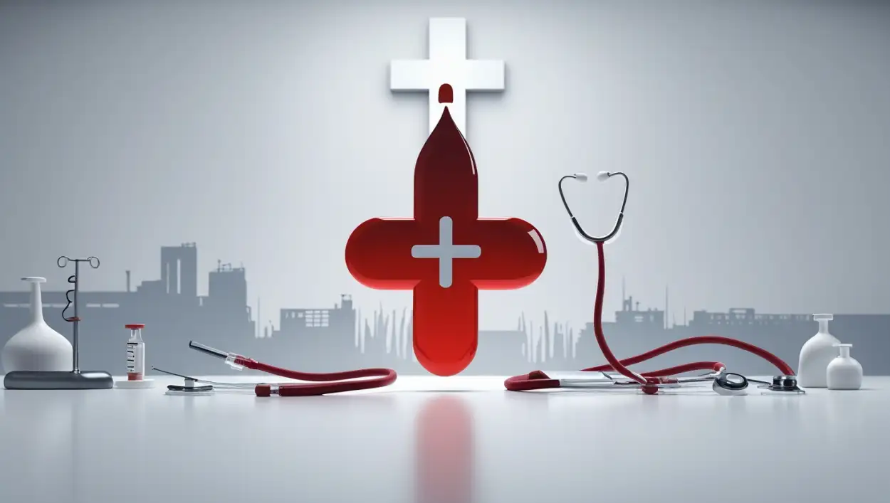 neon light medical background illustration