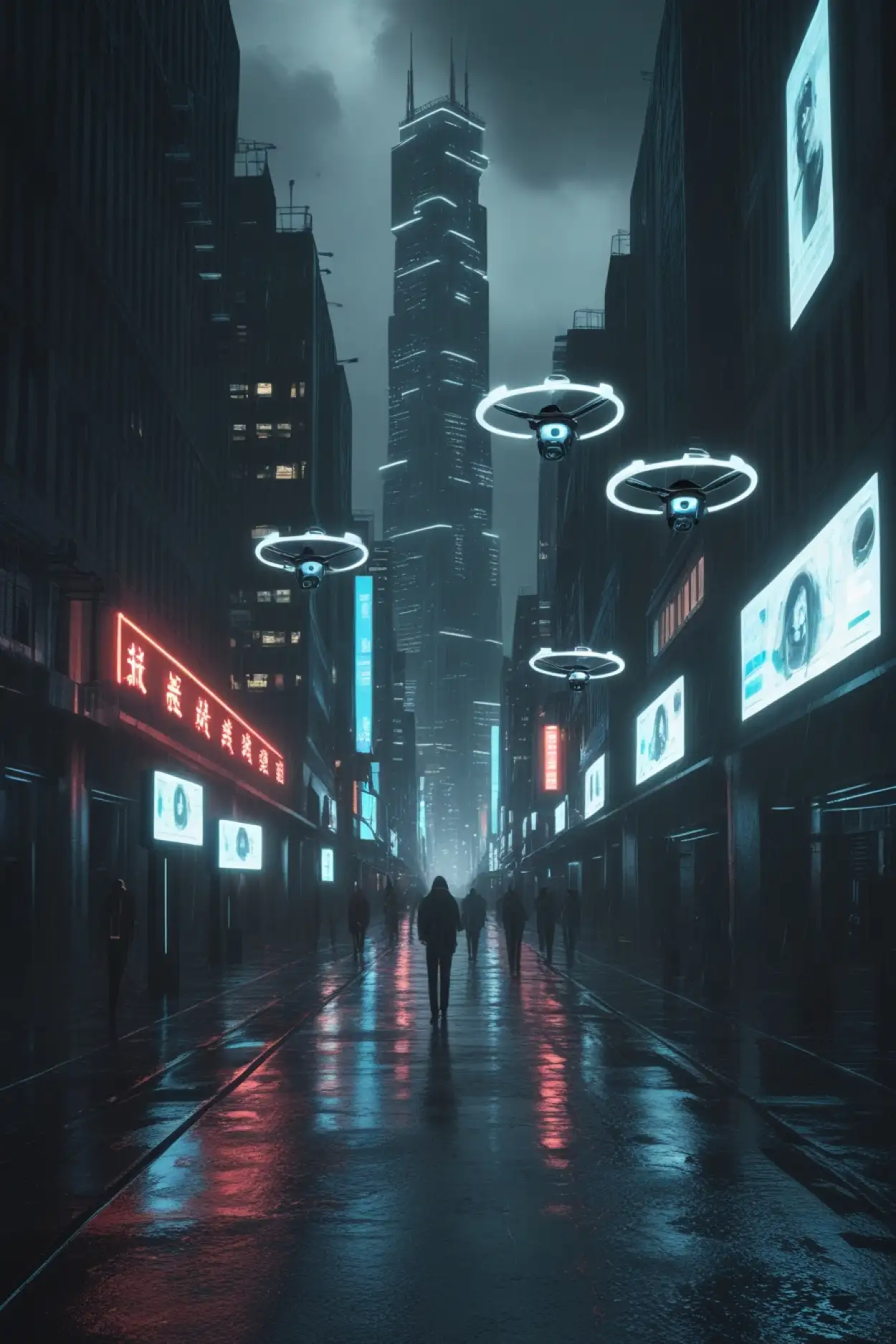 neon technology background image