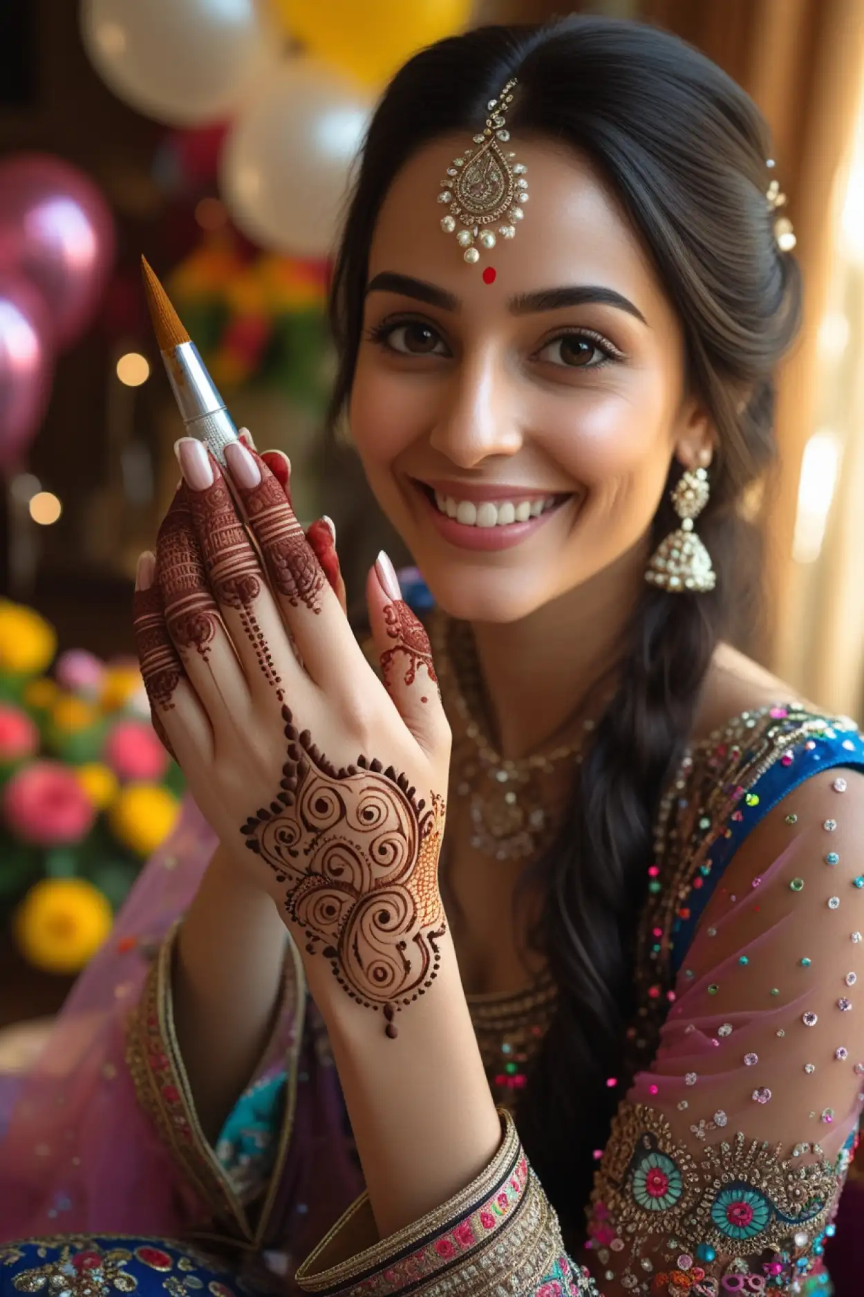 new trending teej mehndi design 2025