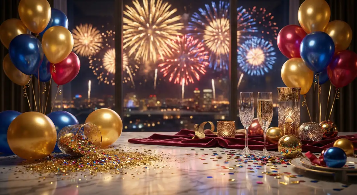 new year 2026 background with celebration theme