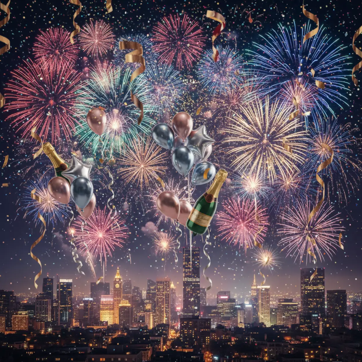 new year 2026 fireworks background