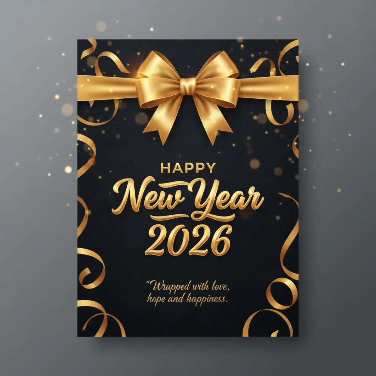 new year 2026 greeting card corporate style