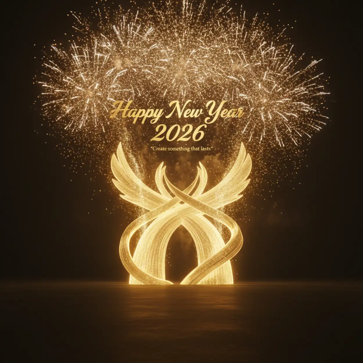 new year 2026 greeting card creative design