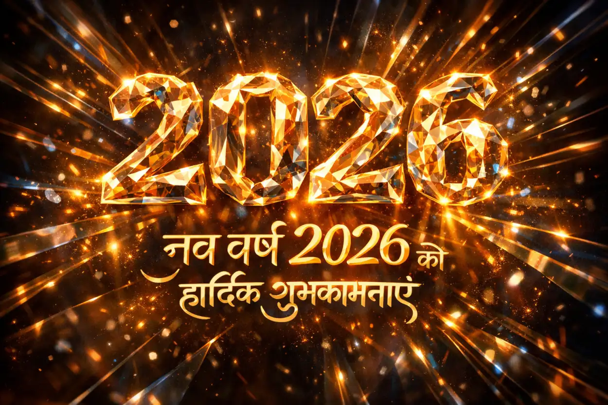 new year 2026 hindi greeting card images