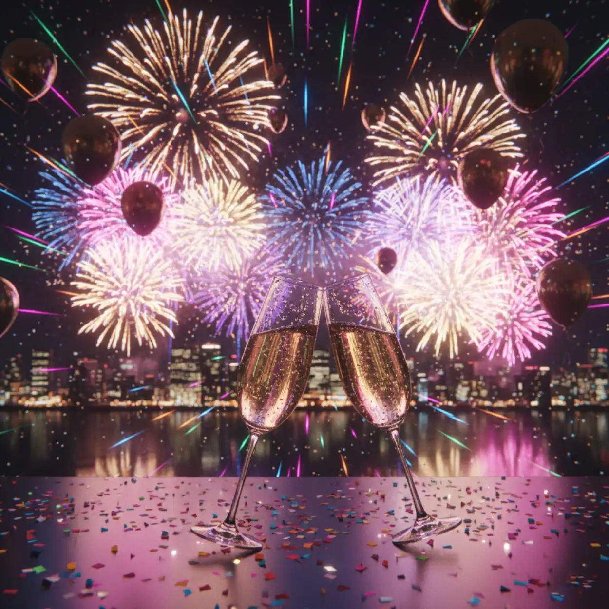 new year 2026 light bokeh background