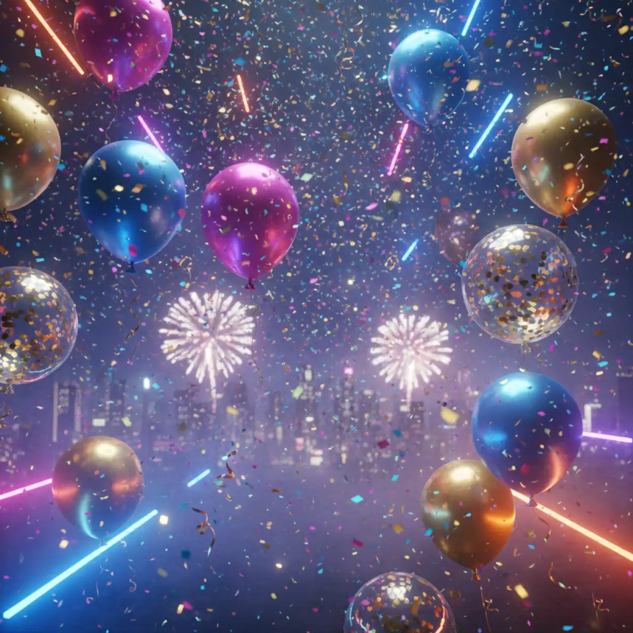 Free Download New Year 2026 Night Sky Background - High Quality New Year 2026 Background Background