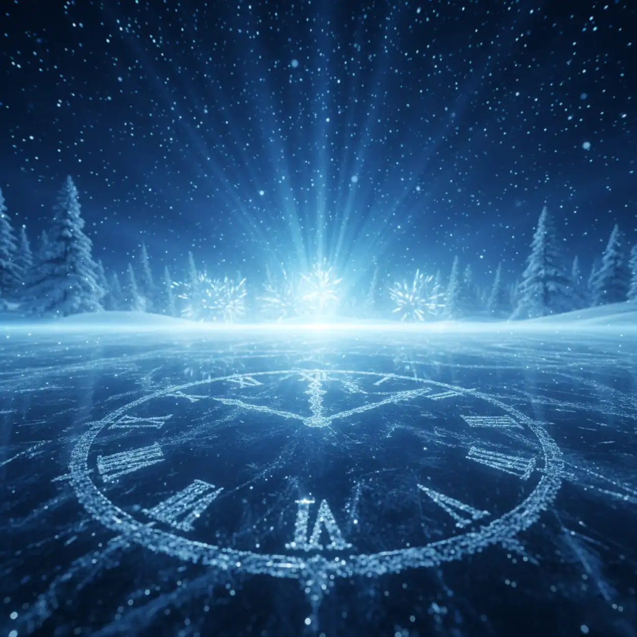 new year countdown background city skyline