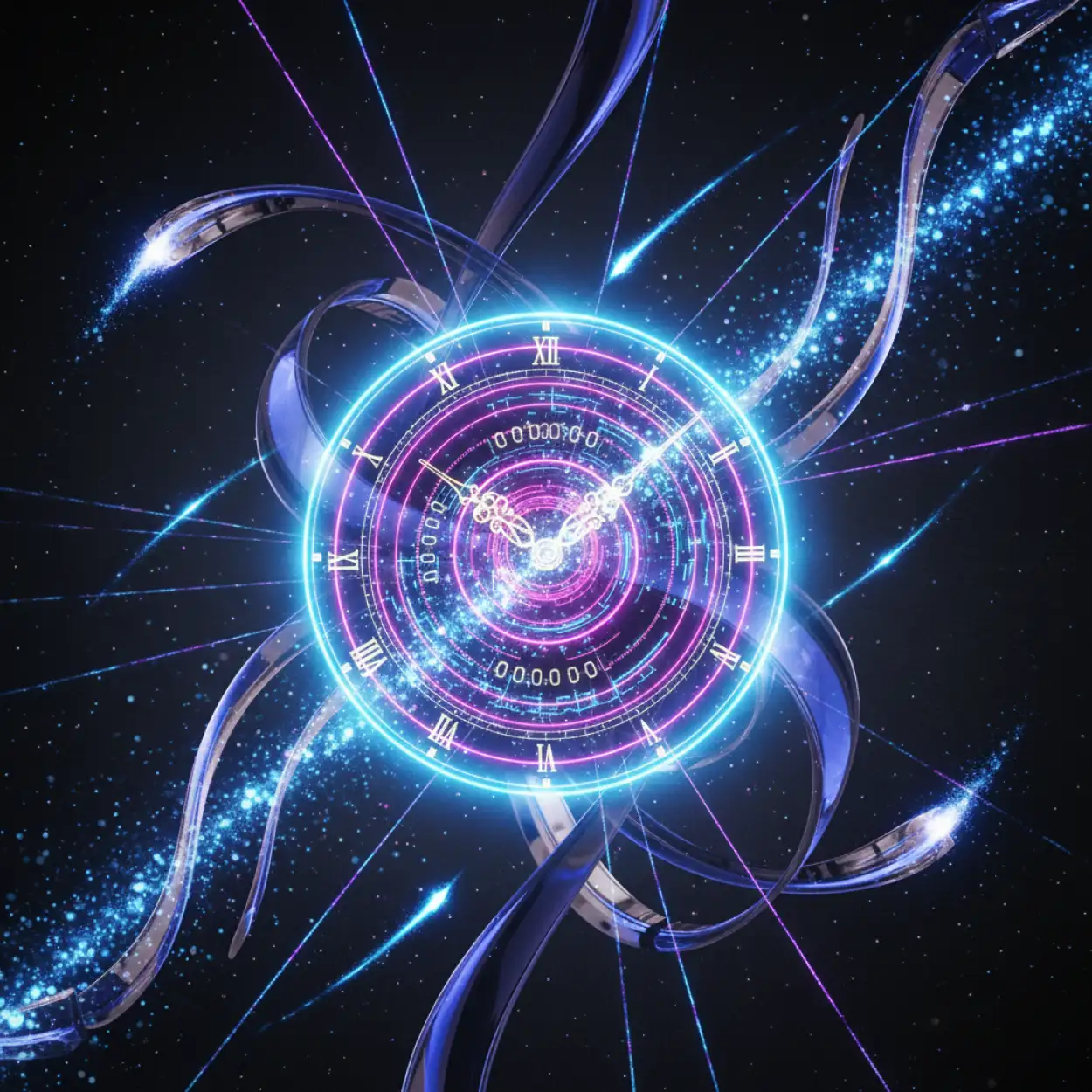 new year countdown background dark theme