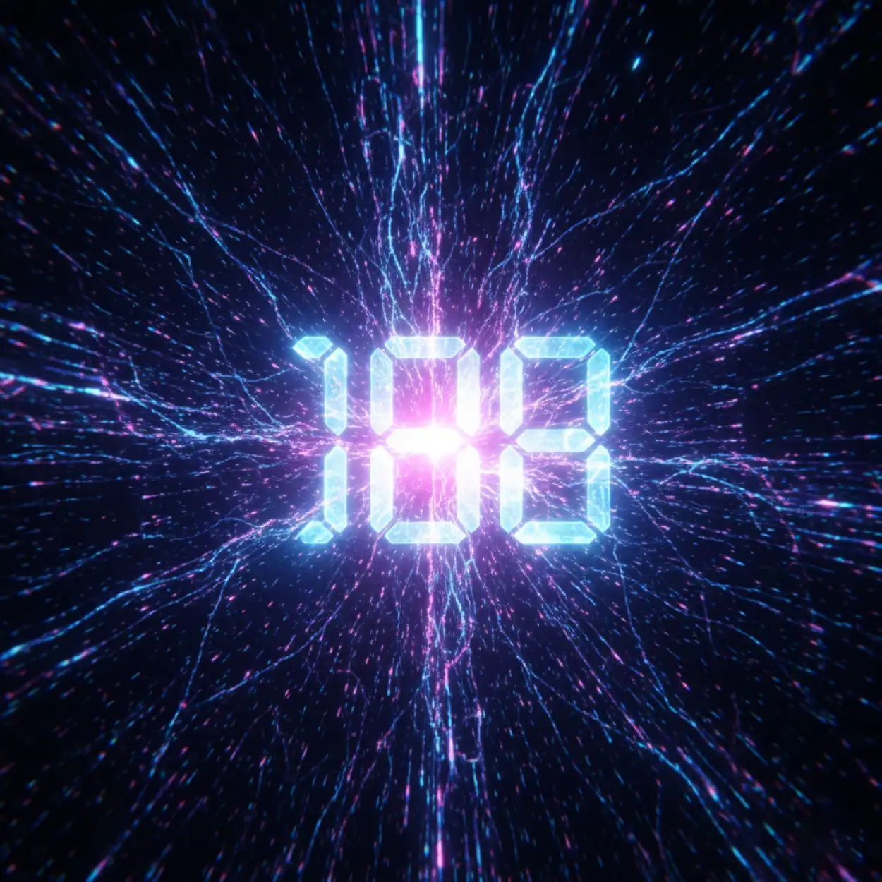 new year countdown background digital clock