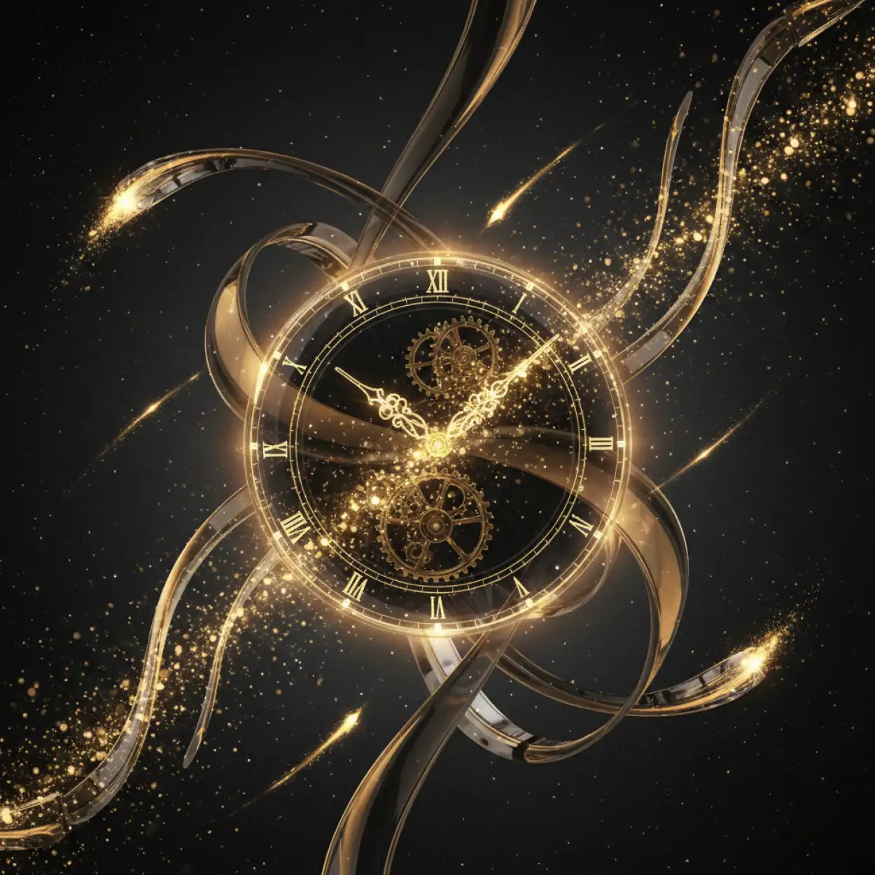 new year countdown background hdr