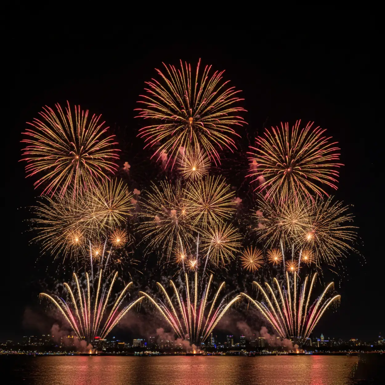 new year fireworks background for youtube thumbnail