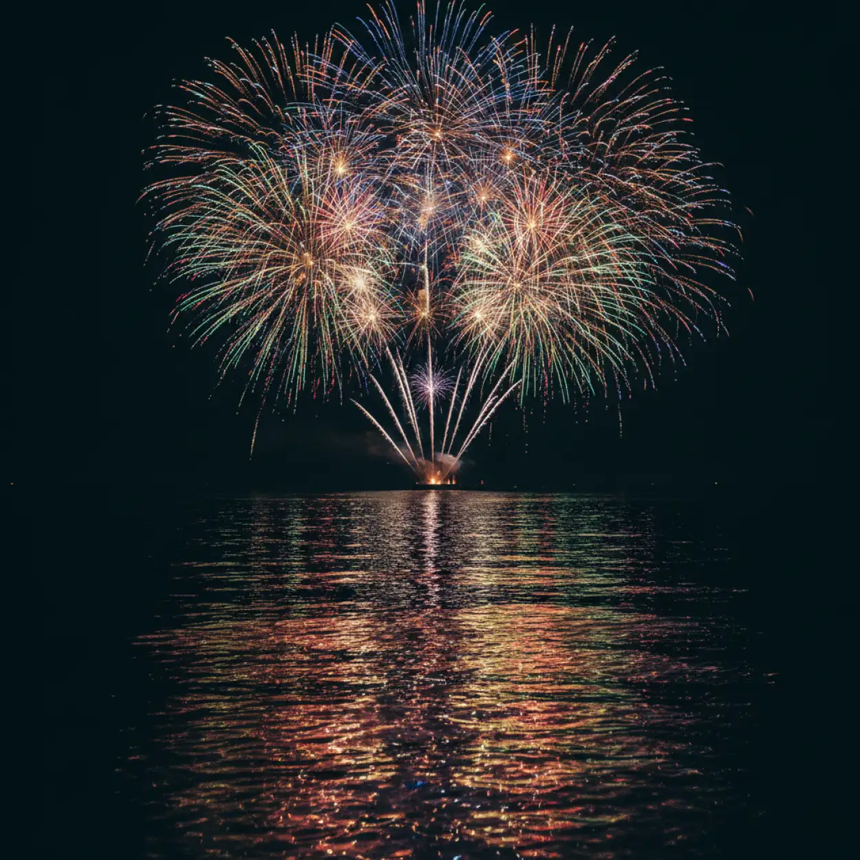 Free Download New Year Fireworks Background For Presentation - High Quality New Year Fireworks Background Background