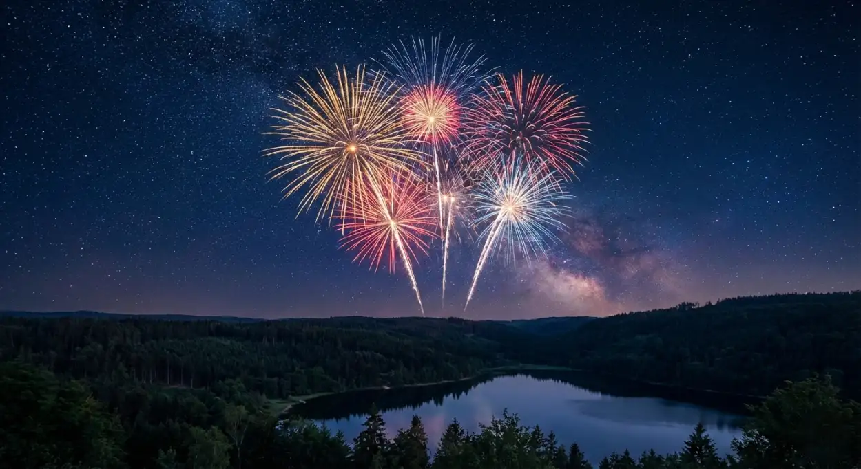 new year fireworks background for website