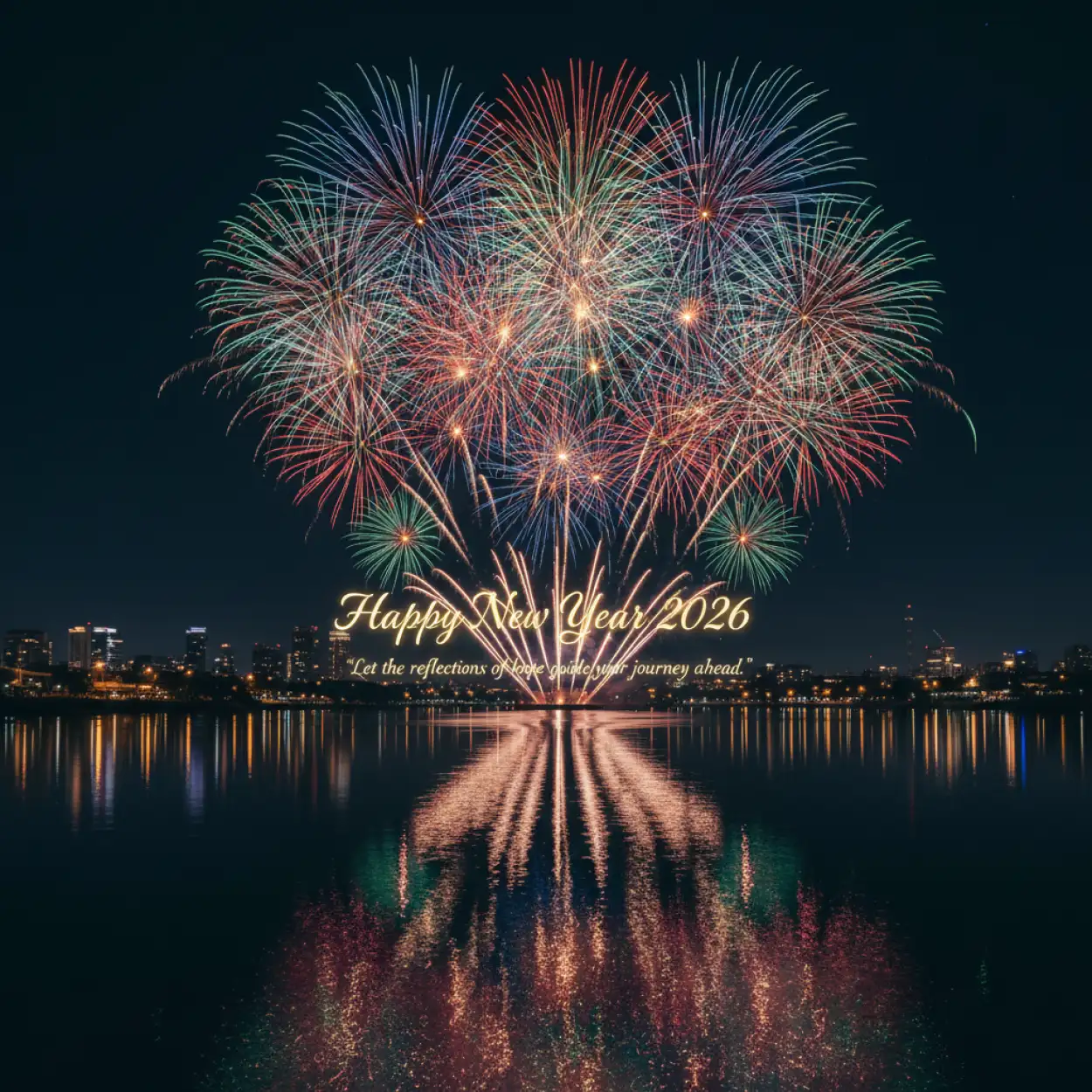 new year greeting card ai generated 2026