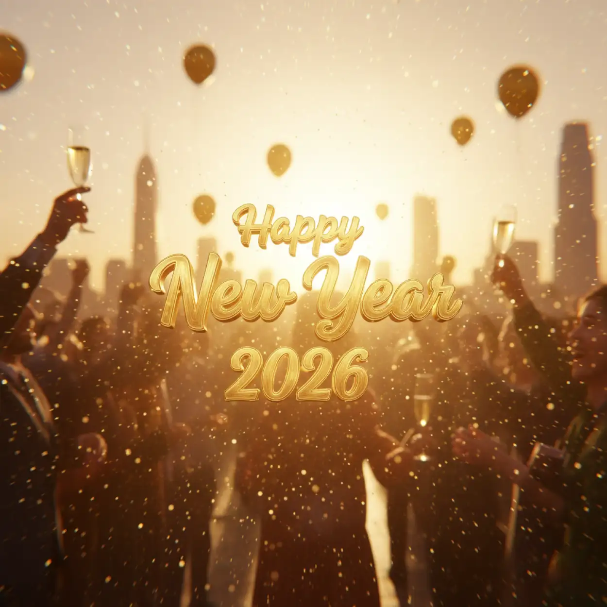 Free Download New Year Greeting Card Banner 2026 - High Quality New Year Greeting Card Background
