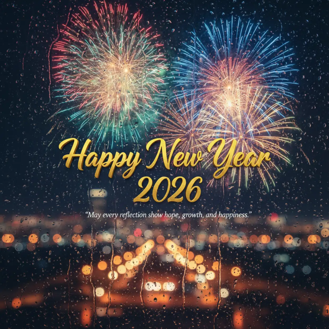 Free Download New Year Greeting Card Festive Design 2026 - High Quality New Year Greeting Card Background
