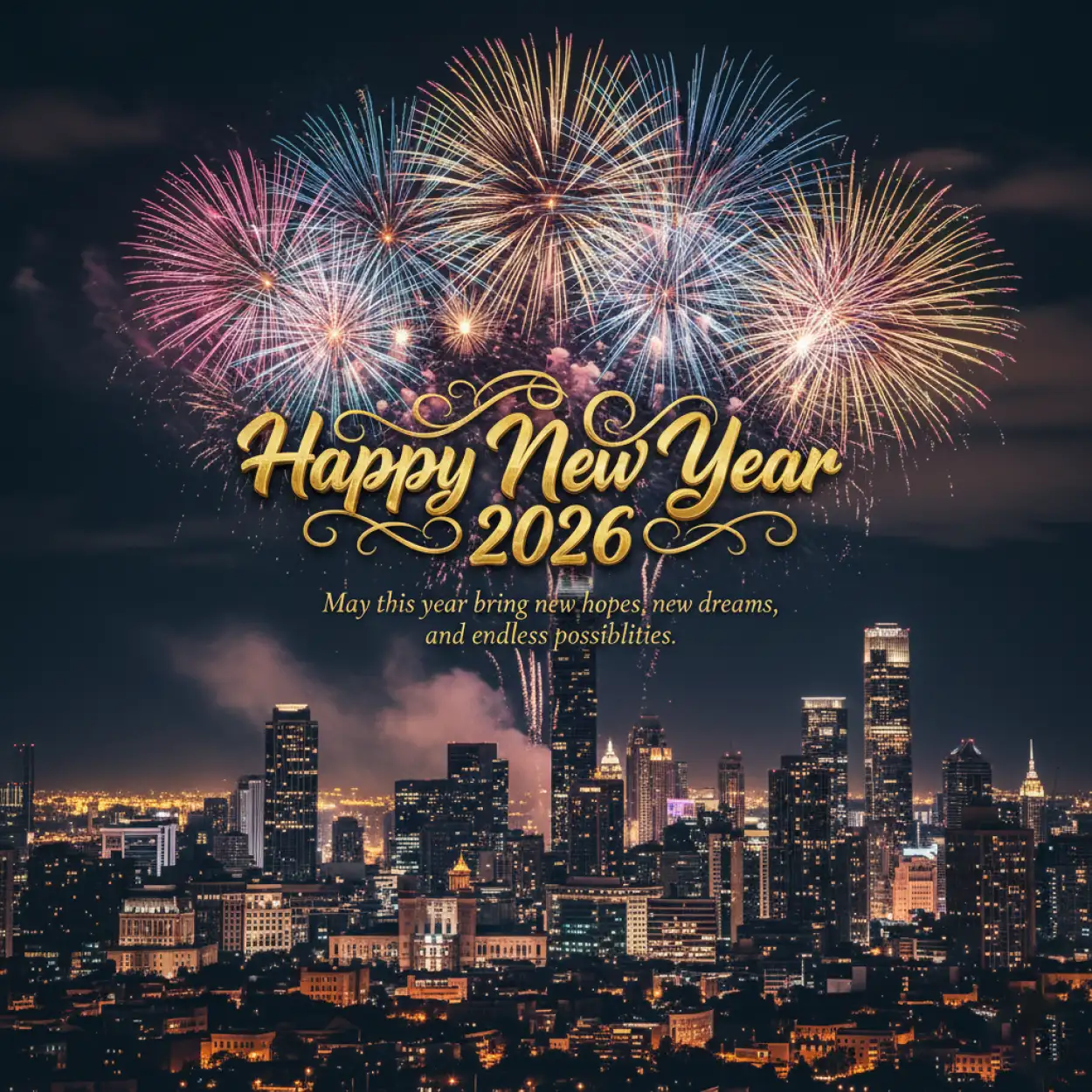 new year greeting card high resolution 2026