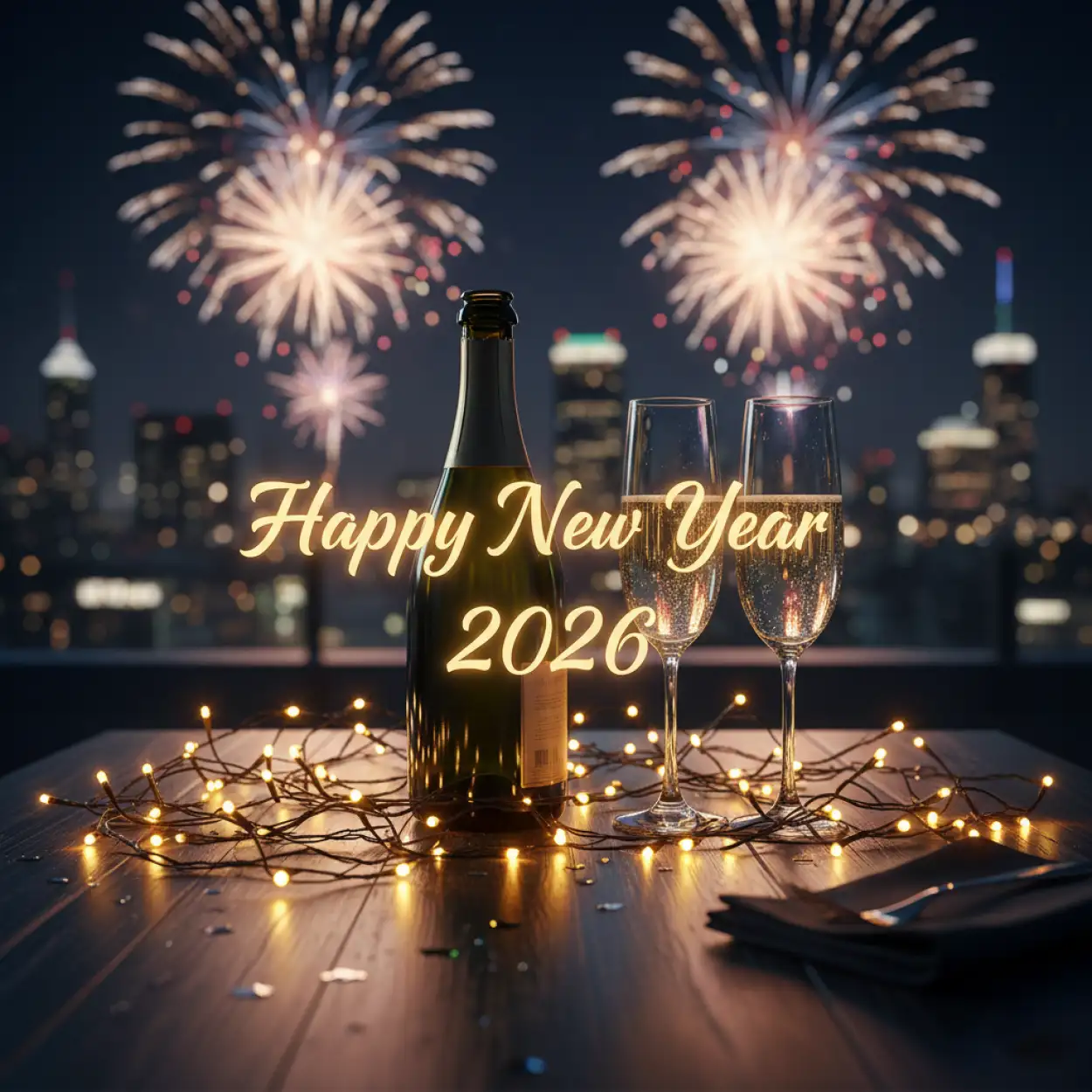 new year greeting card template 2026