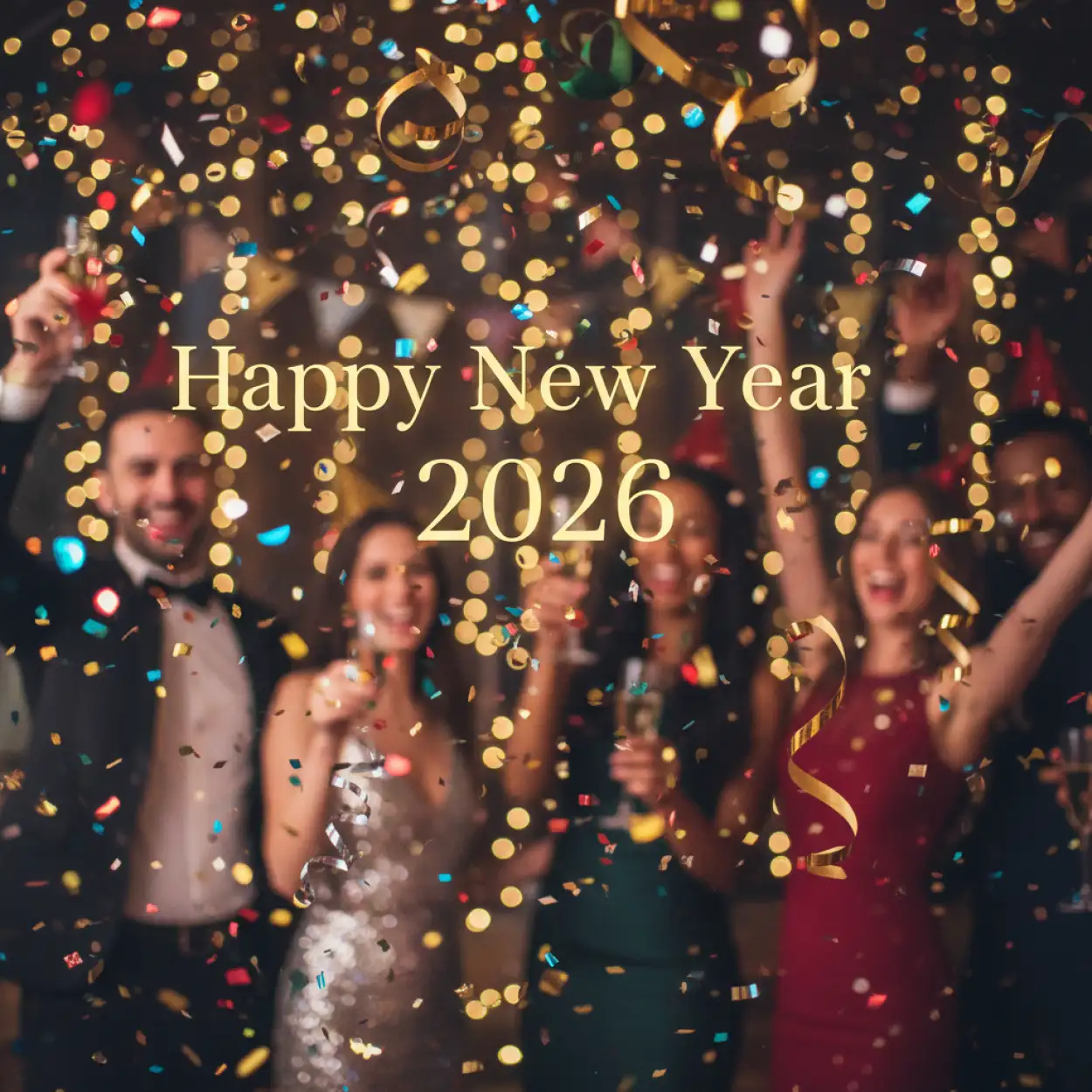 new year instagram post design neon style