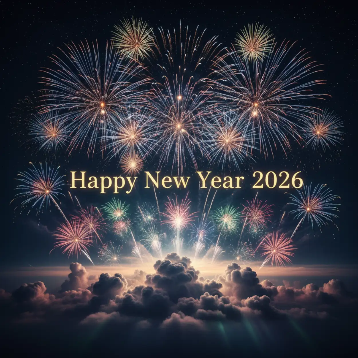 Free Download New Year Instagram Post Design With Fireworks - High Quality New Year Instagram Post Design Background