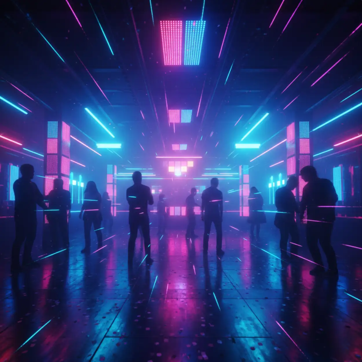 new year party background 8k hdr