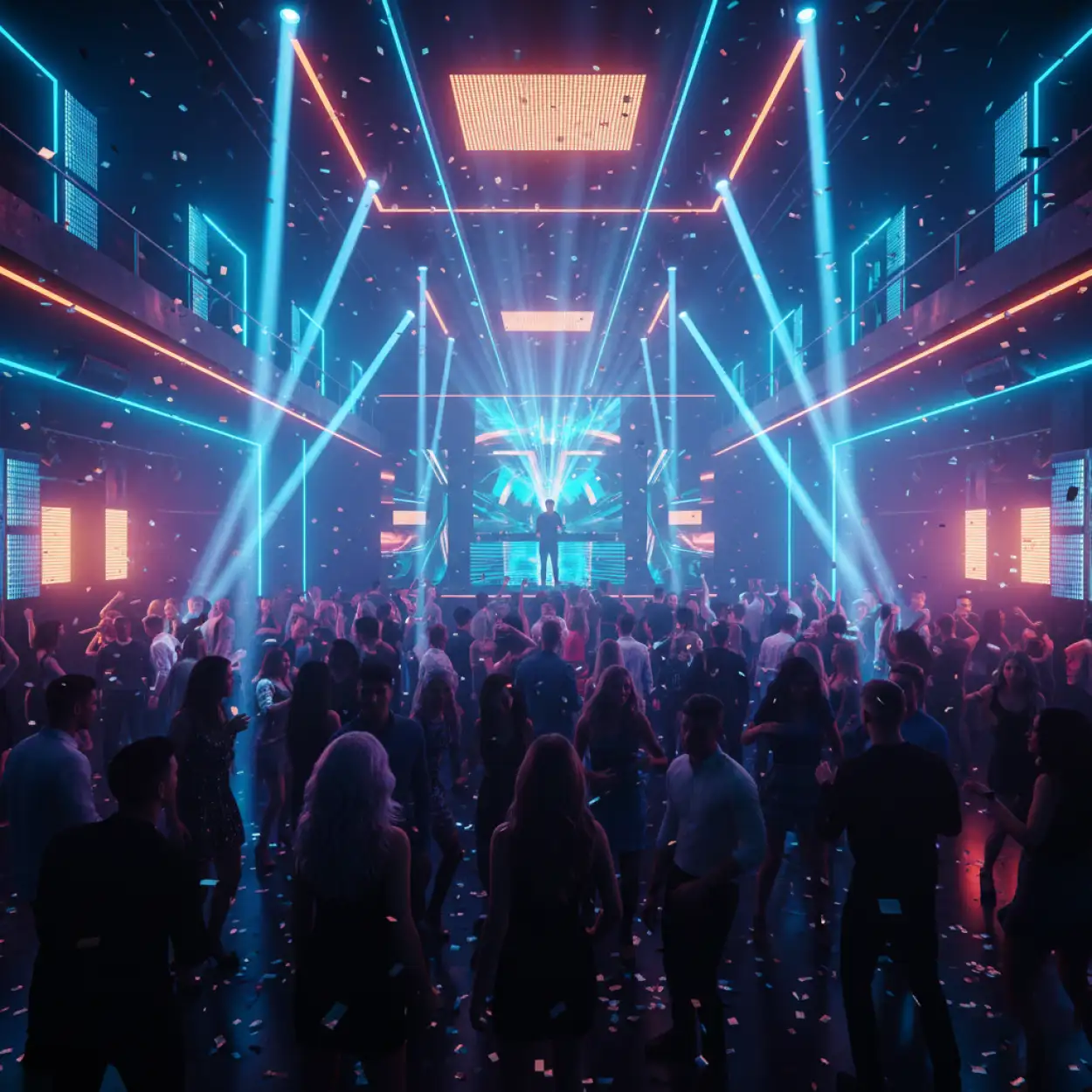 new year party background club style