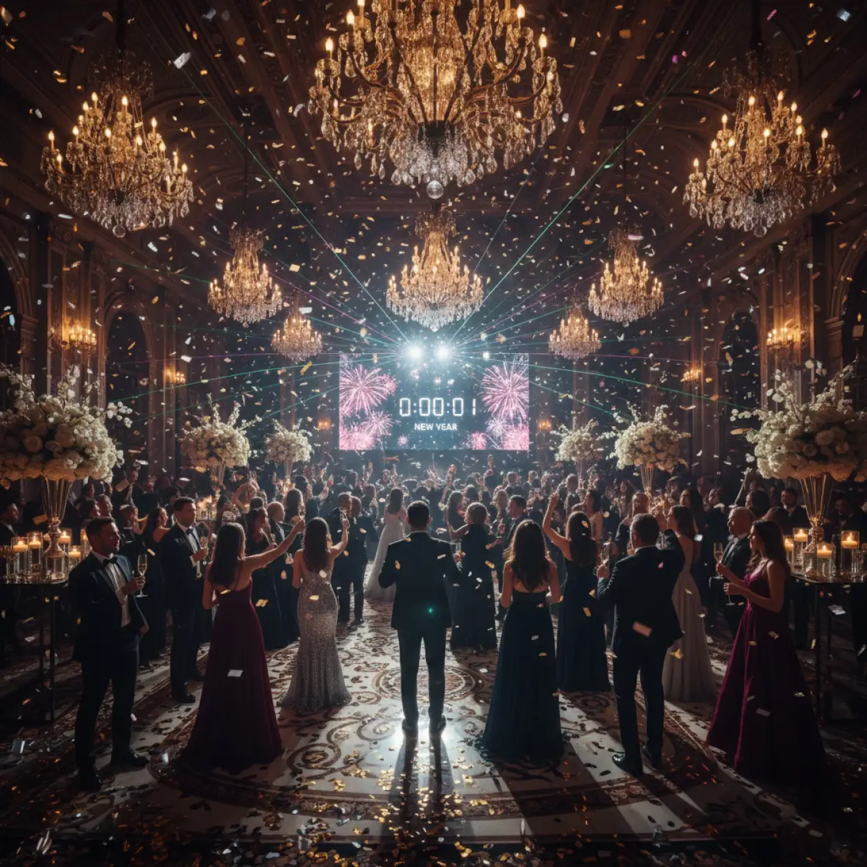 new year party background for instagram post