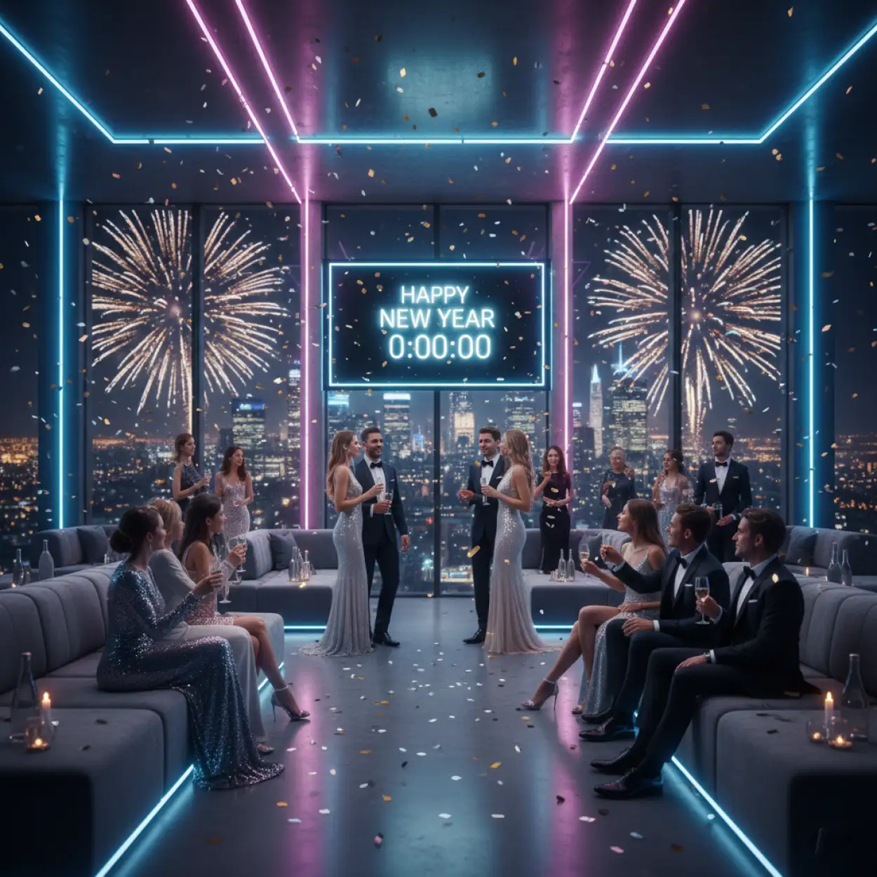 new year party background for instagram reel