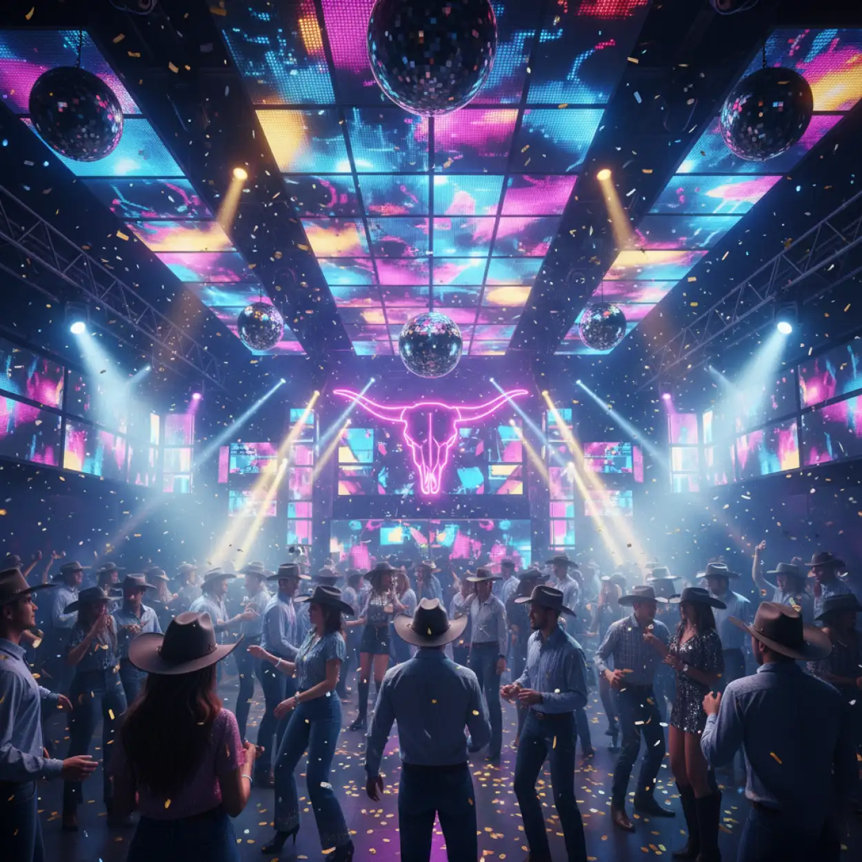 new year party background hd 8k hdr