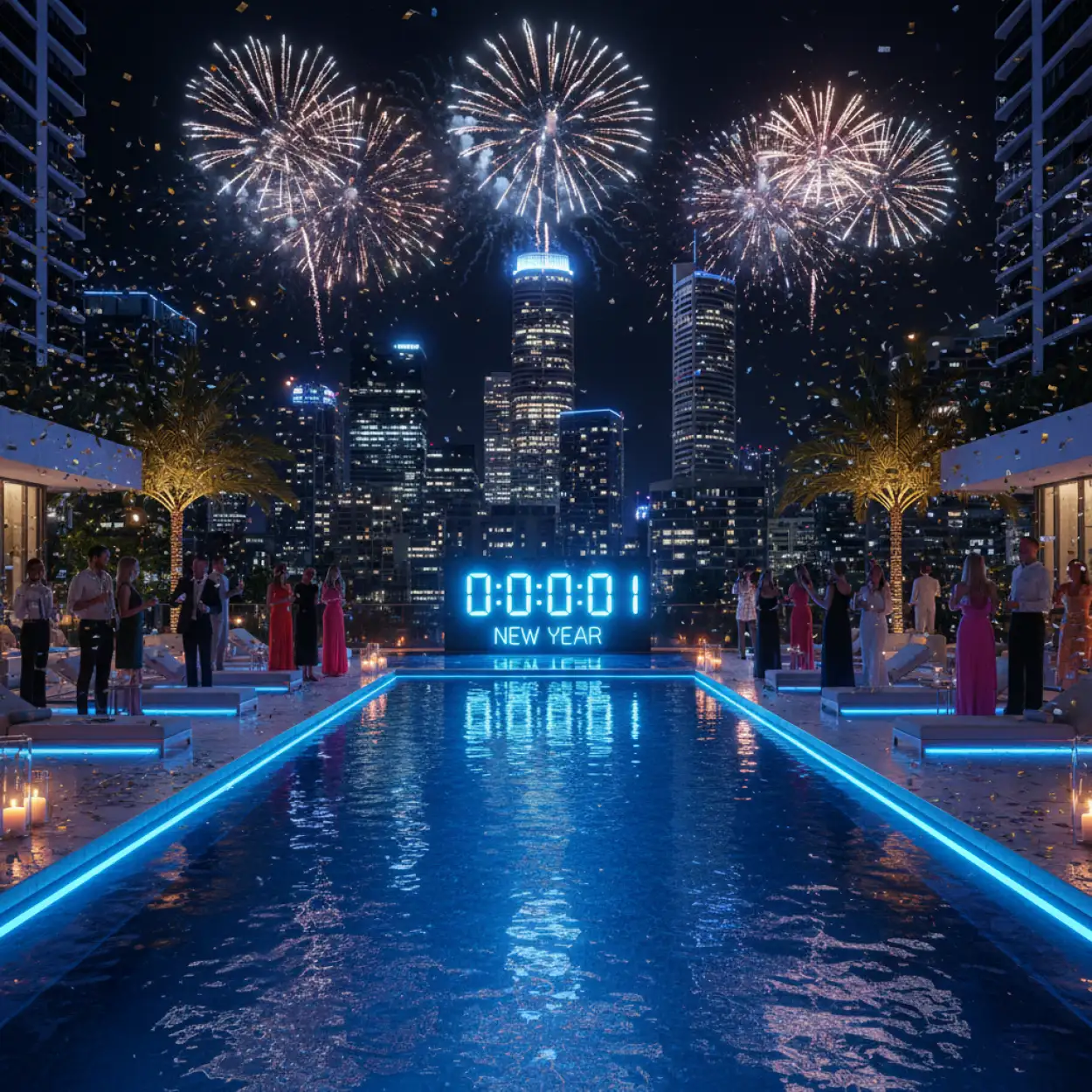 new year party background hd colorful celebration