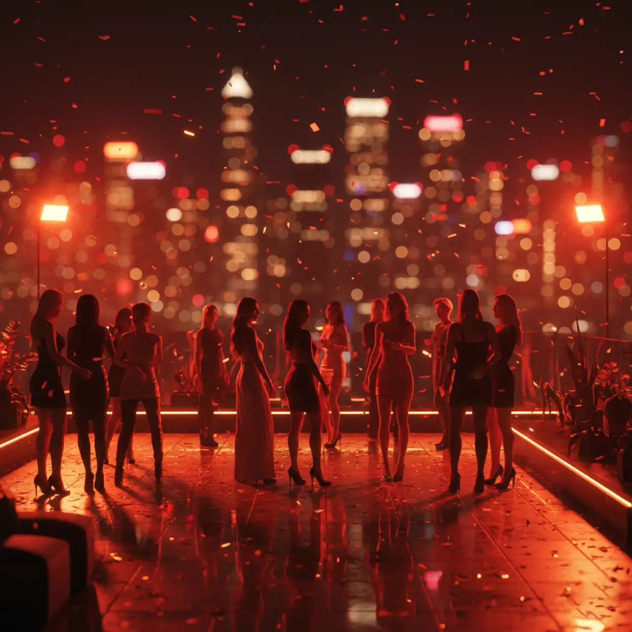 new year party background hd dance floor