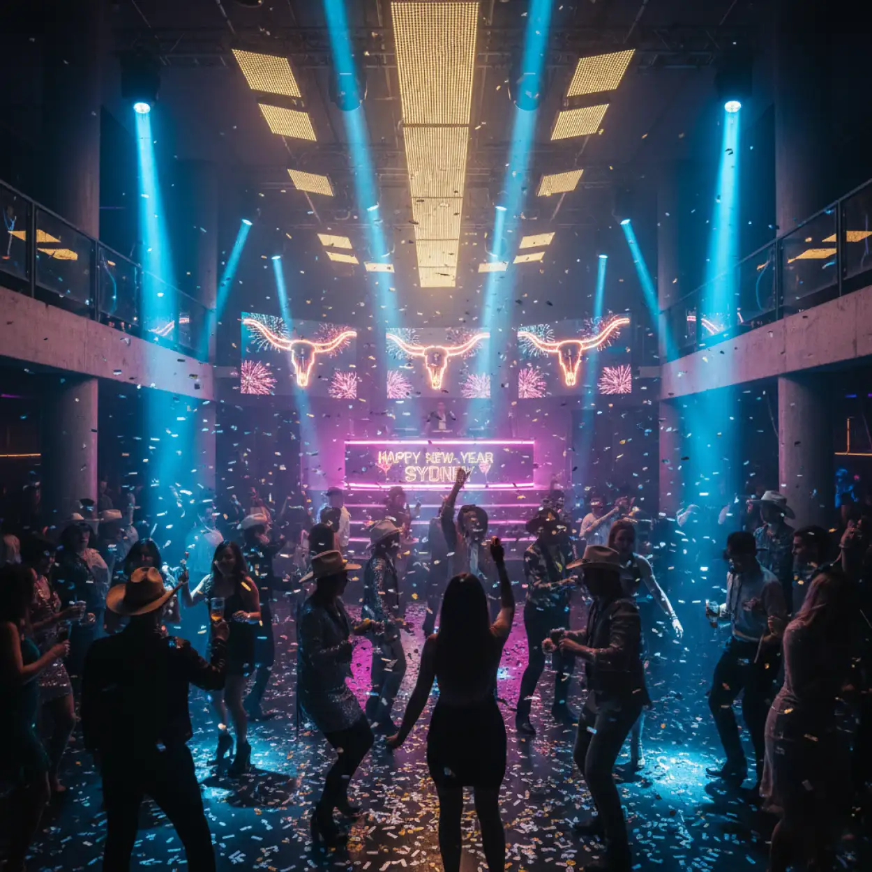 new year party background hd disco lights